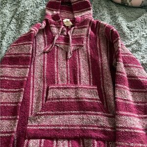 Striped Hooded Baja Hoodie